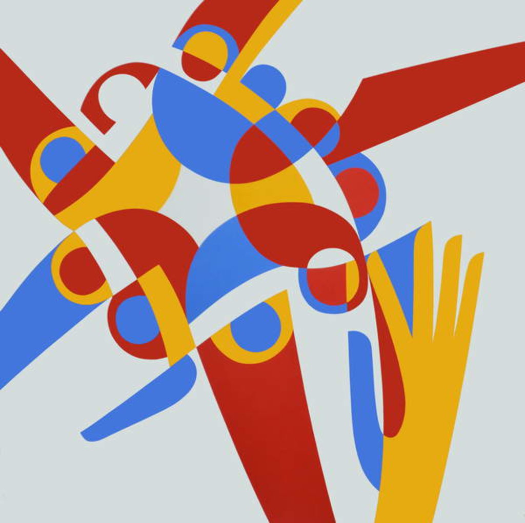 Detail of ‘Blest are those who know their need of God’, 2000 by Ron Waddams