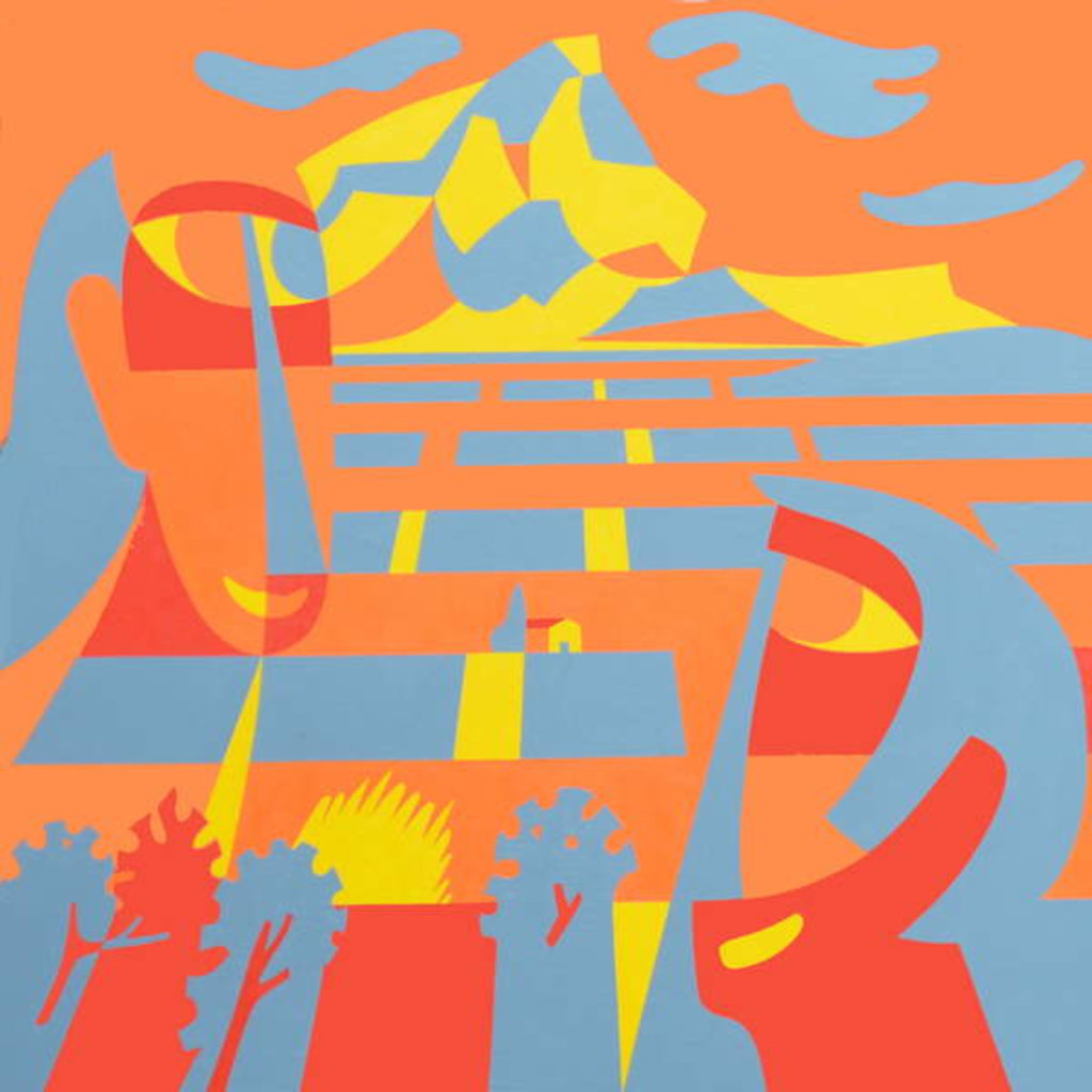 Detail of Landscape with faces, 2007 by Ron Waddams