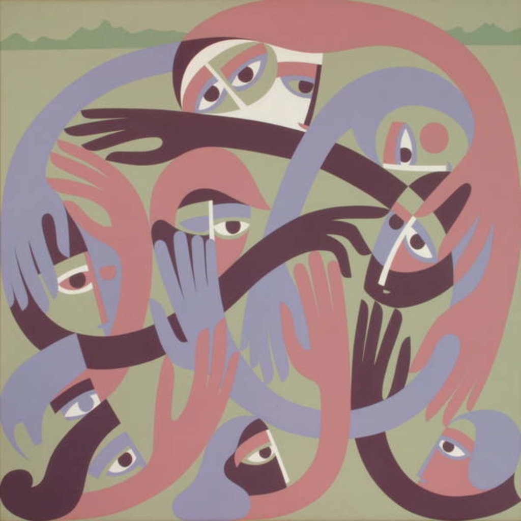 Detail of Comforters, 1983 by Ron Waddams