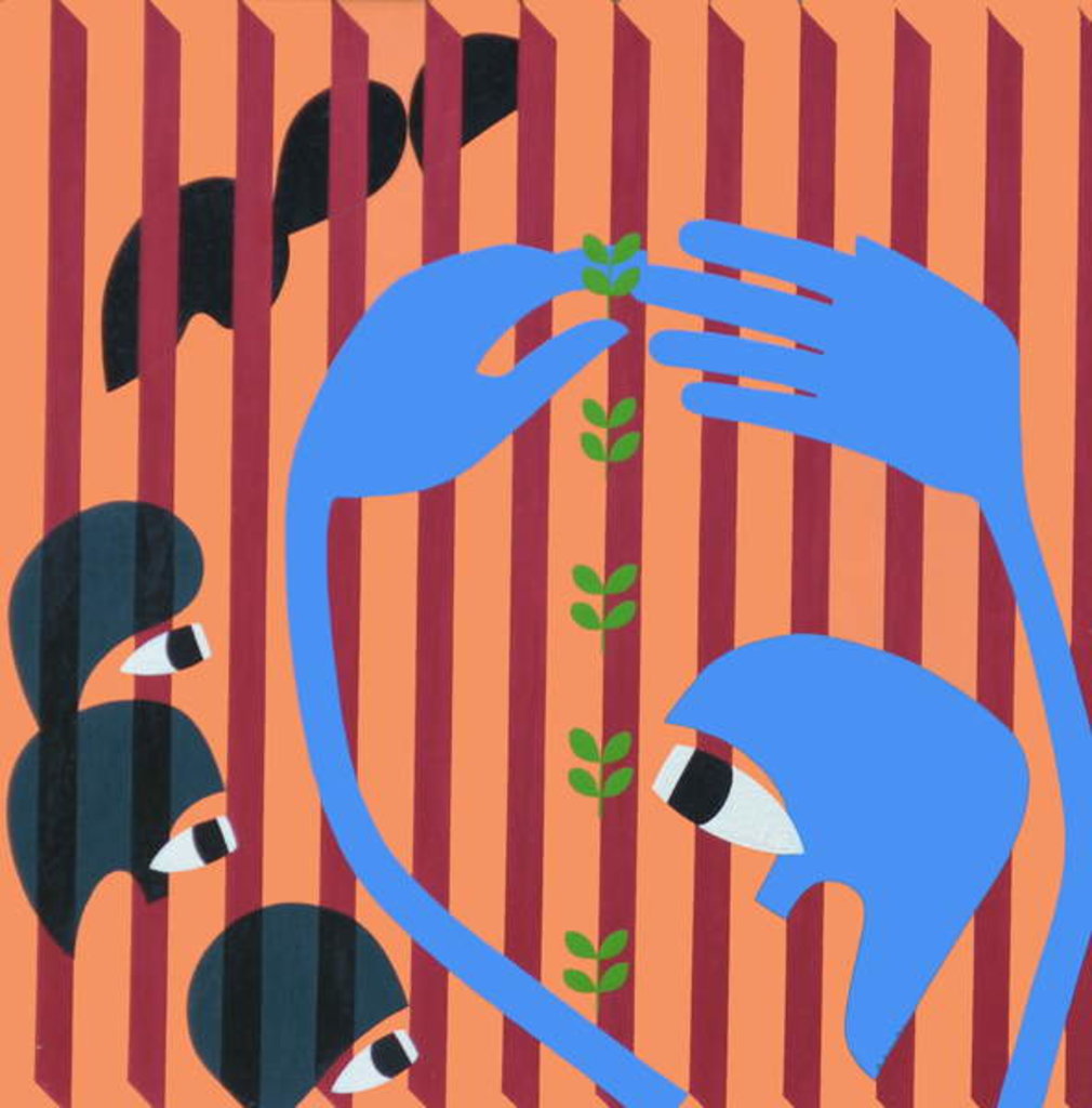 Detail of Transplanting, 1967 by Ron Waddams