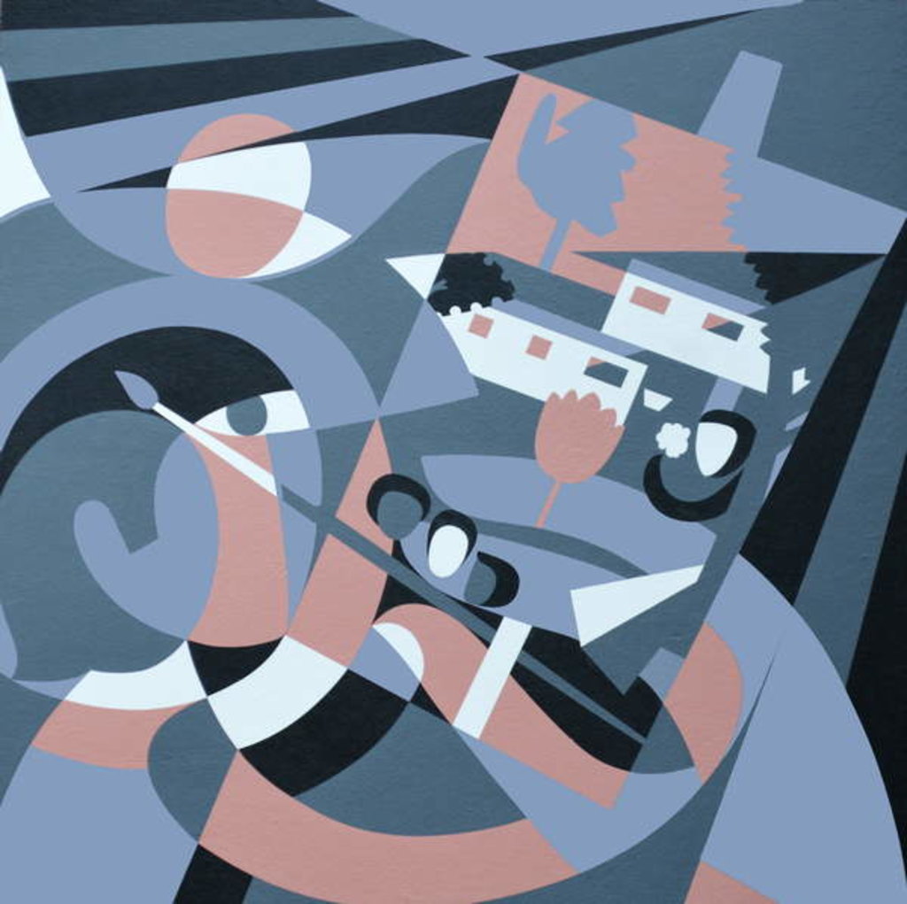 Detail of The artist as a young man, 2006 by Ron Waddams