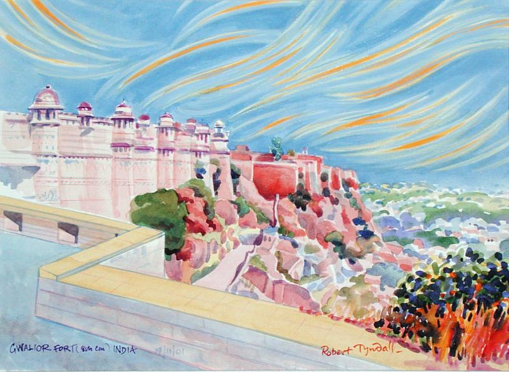 Detail of Gwalior Fort, India, 2001 by Robert Tyndall