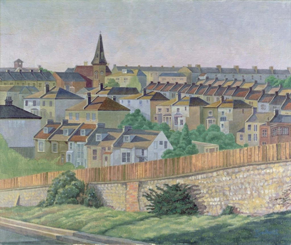 Detail of View of St. Luke's, Brighton by Robert Tyndall