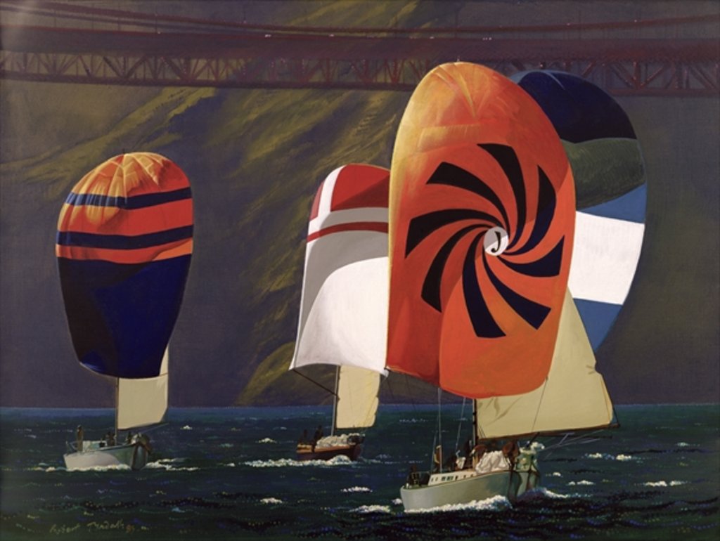 Detail of Spinnakers by Robert Tyndall