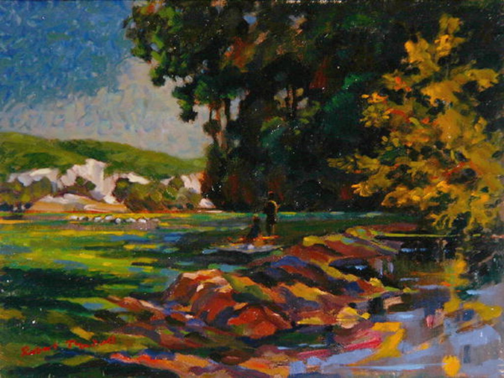 Detail of The Picnic by Robert Tyndall