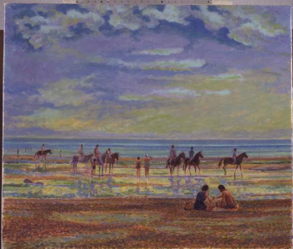 Detail of Ponies on Ferring Beach by Robert Tyndall