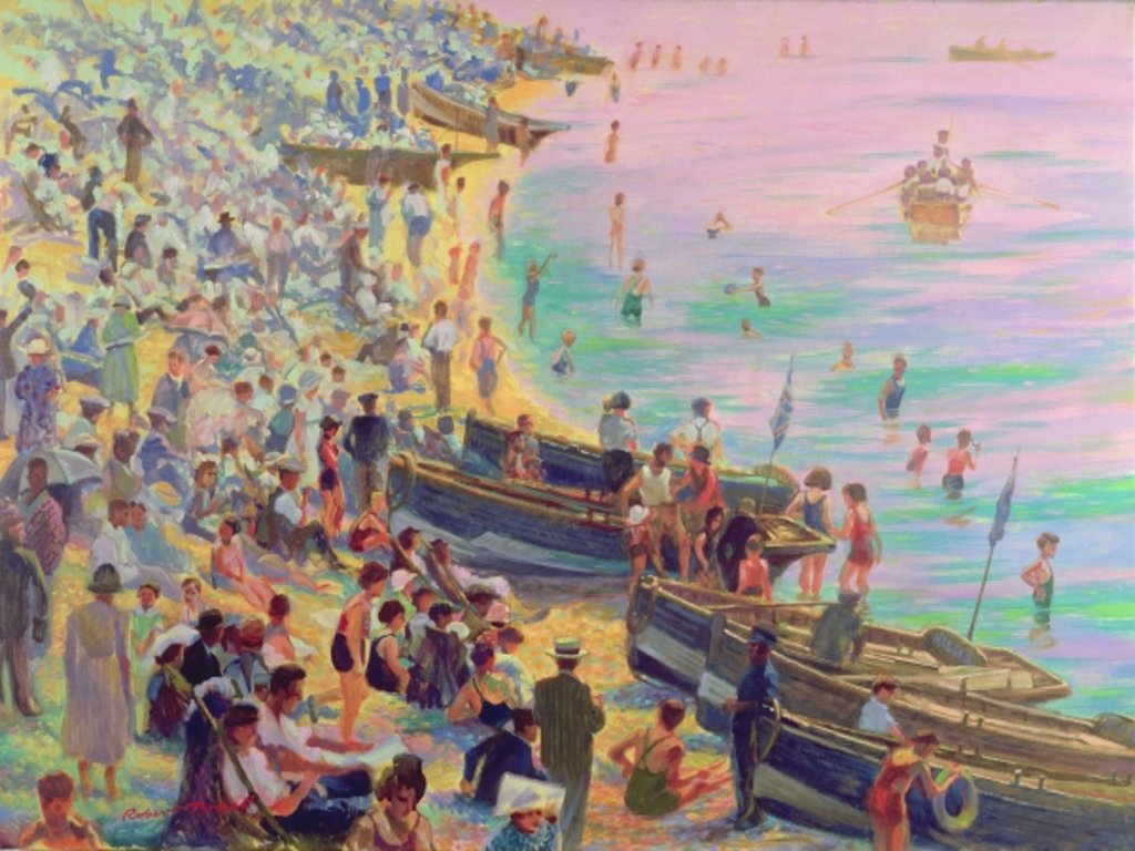 Detail of Brighton Beach by Robert Tyndall