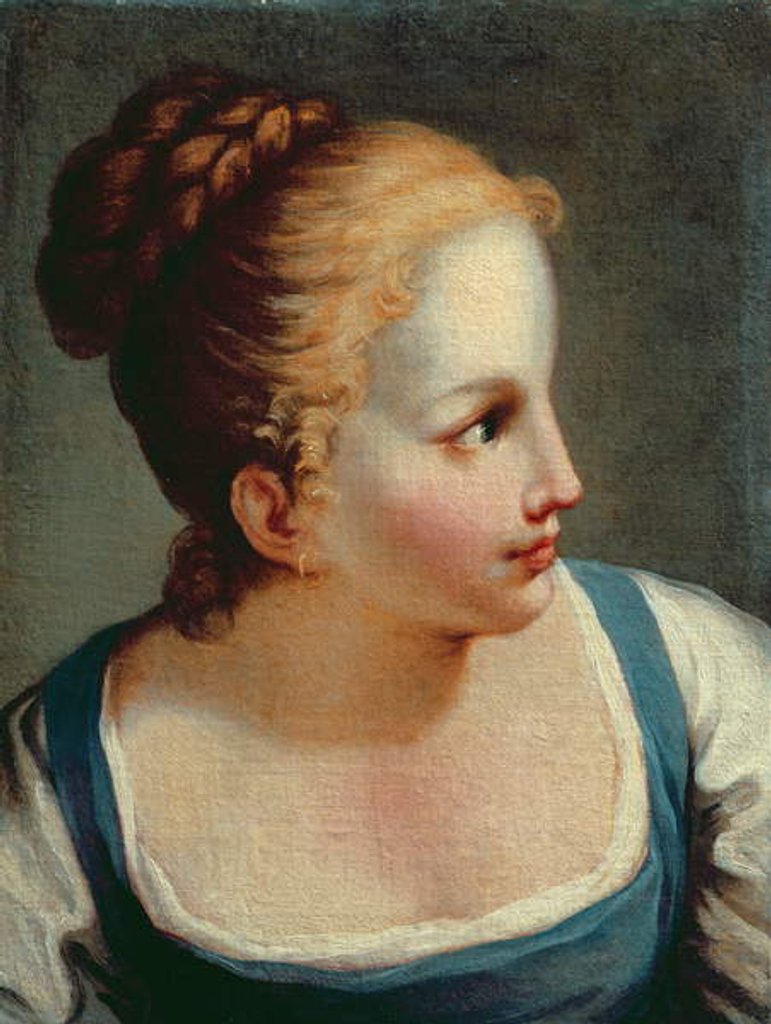 Detail of Head of a Young Girl by Benedetto Luti