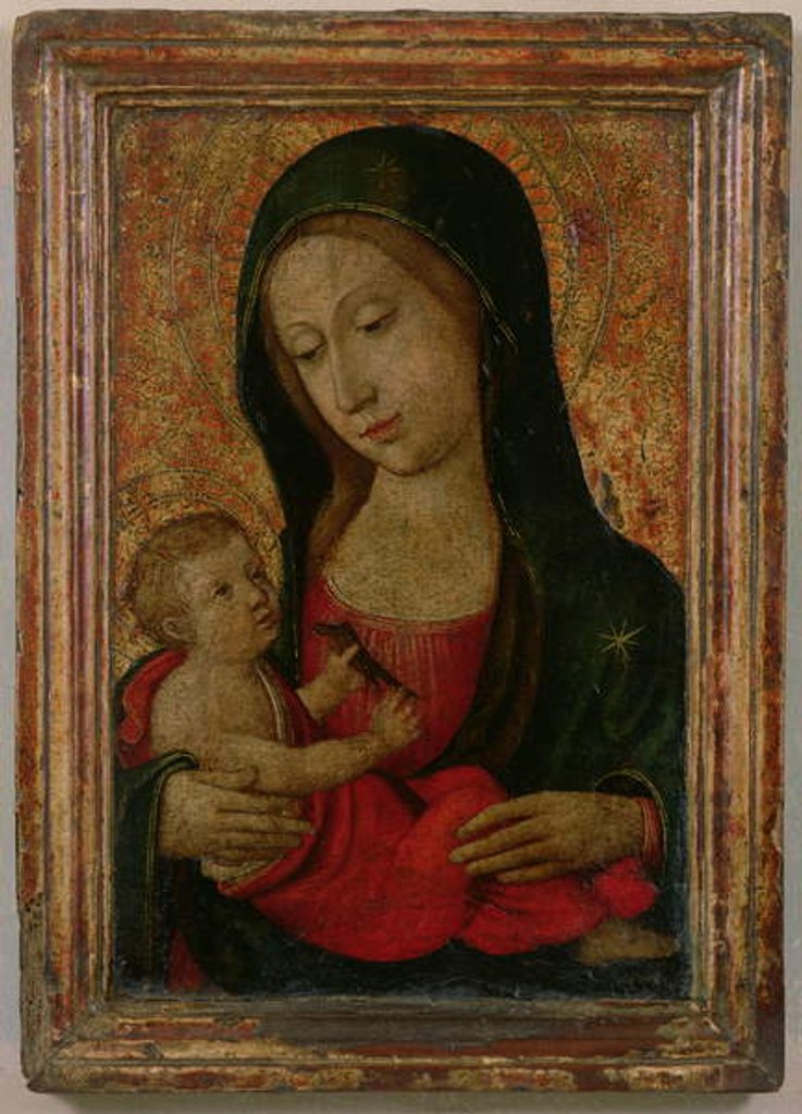 Detail of Madonna and Child by Ludovico (attr.to) Brea