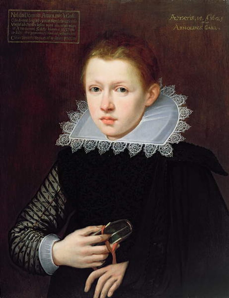 Detail of Portrait of a Young Boy, 1621 by Anonymous