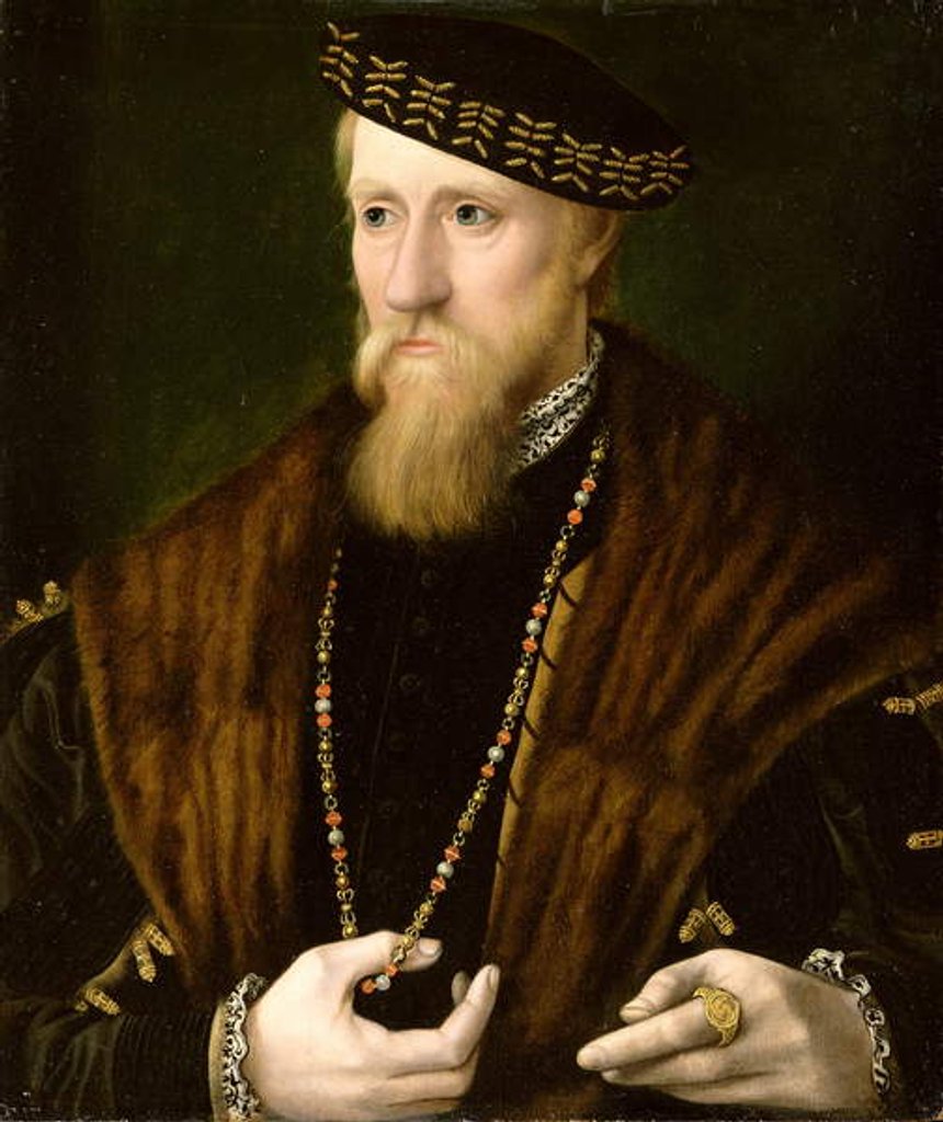 Detail of Portrait of a Gentleman by English School