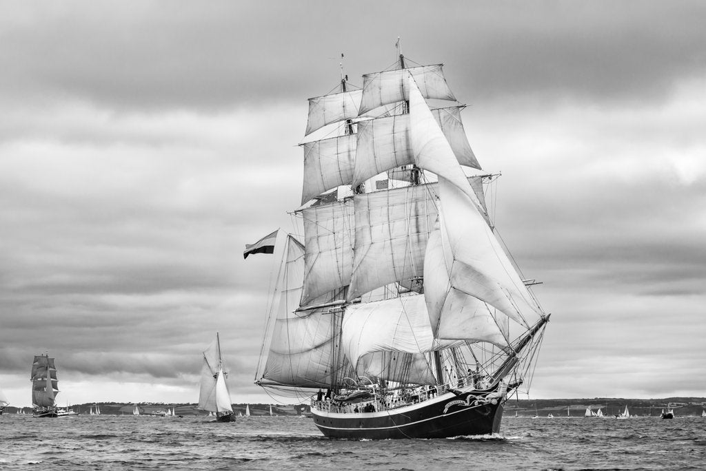 Detail of Brig Morgenster by Richard Sibley