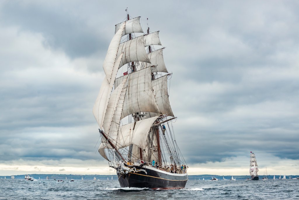 Detail of Brig Morgenster by Richard Sibley