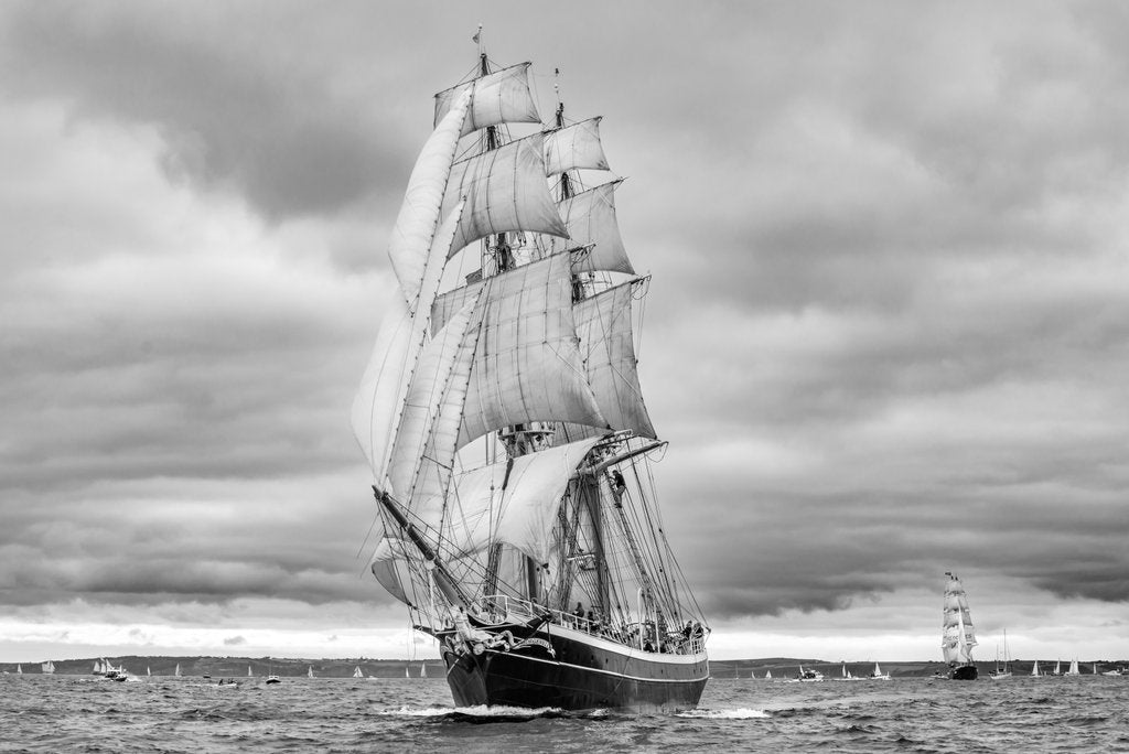 Detail of Brig Morgenster by Richard Sibley