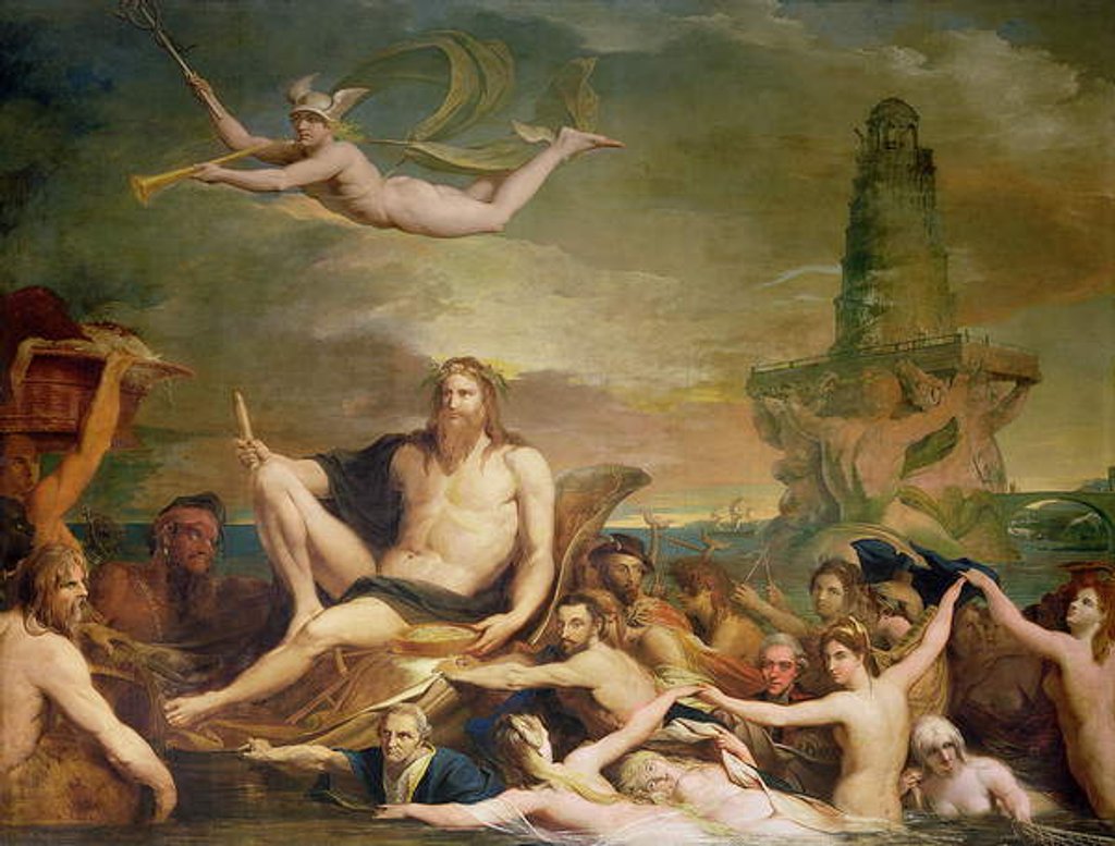 Detail of Commerce, or the Triumph of the Thames by James Barry