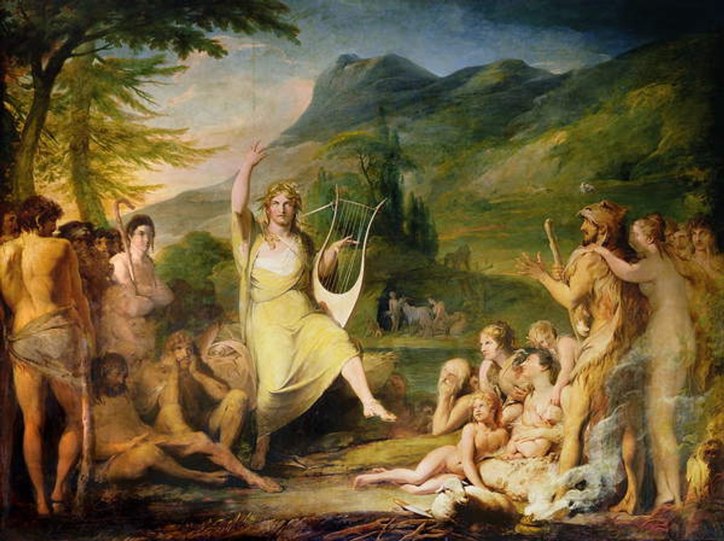 Detail of Orpheus, first in series of 'The Progress of Human Culture and Knowledge', c.1777-84 by James Barry