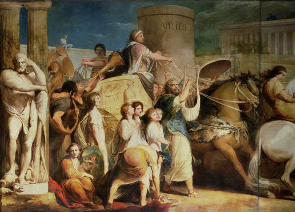 Detail of Crowning the Victors at Olympia, third in the series 'The Progress of Human Culture and Knowledge' by James Barry