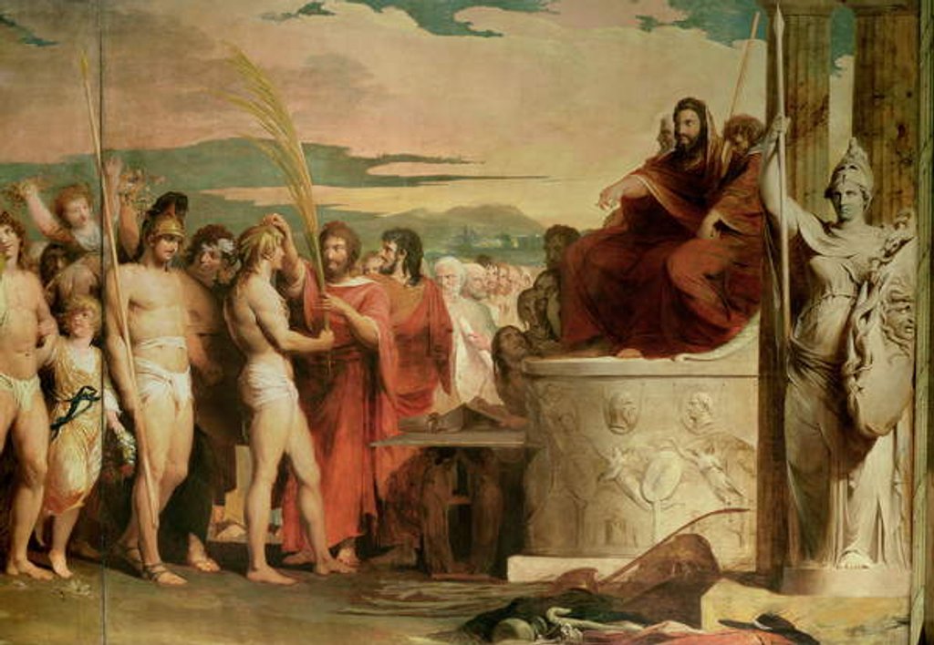 Detail of Crowning the Victors at Olympia, third in the series 'The Progress of Human Culture and Knowledge' by James Barry
