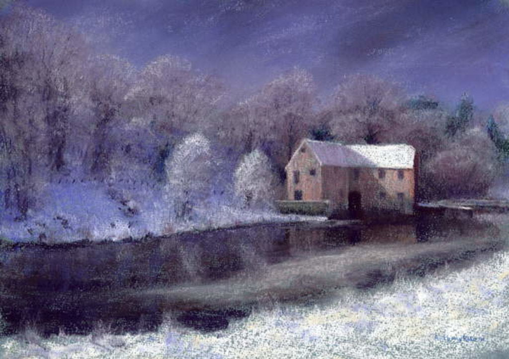 Detail of Midwinter at the Mill, 2010 by Anthony Rule