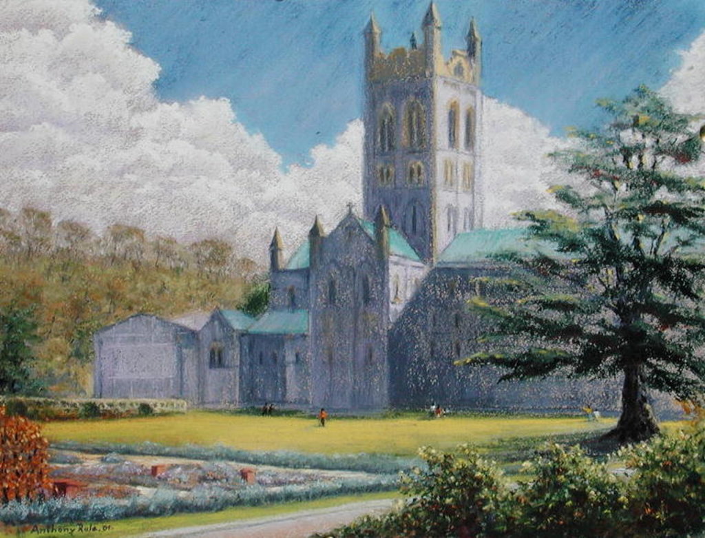 Detail of Early Spring, Buckfast Abbey, 2001 by Anthony Rule