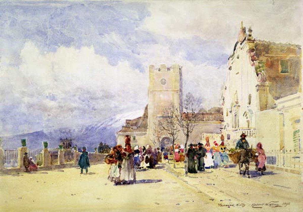 Detail of Taormina, Sicily, 1896 by Robert Weir Allan