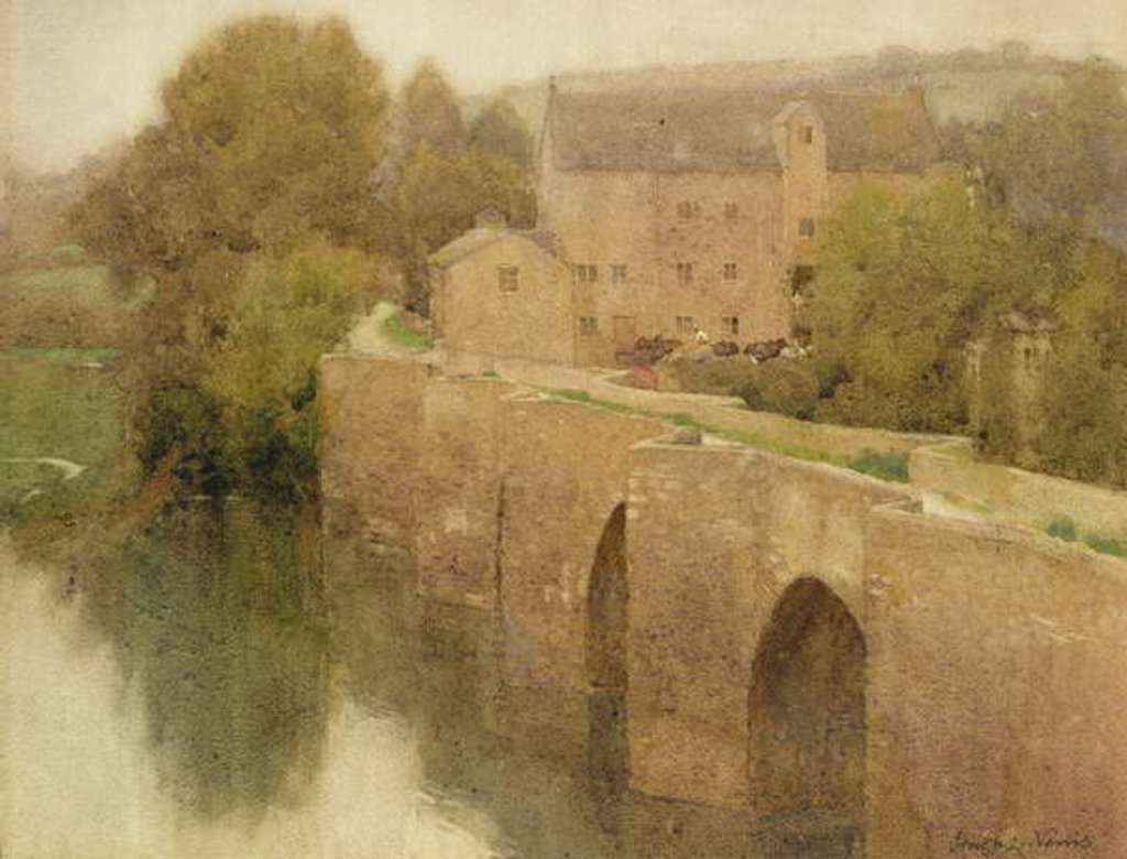 Detail of Staverton Bridge, Devon by Hugh L. Norris