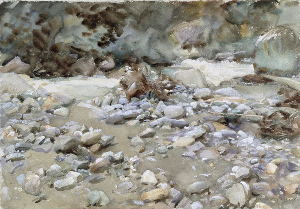 Detail of River Bed by John Singer Sargent