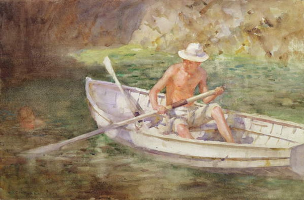 Detail of Green Waters, 1911 by Henry Scott Tuke
