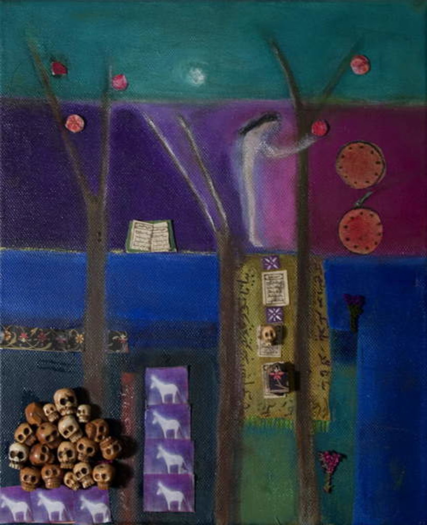 Detail of Eve and Pomegranate, 2011 by Roya Salari