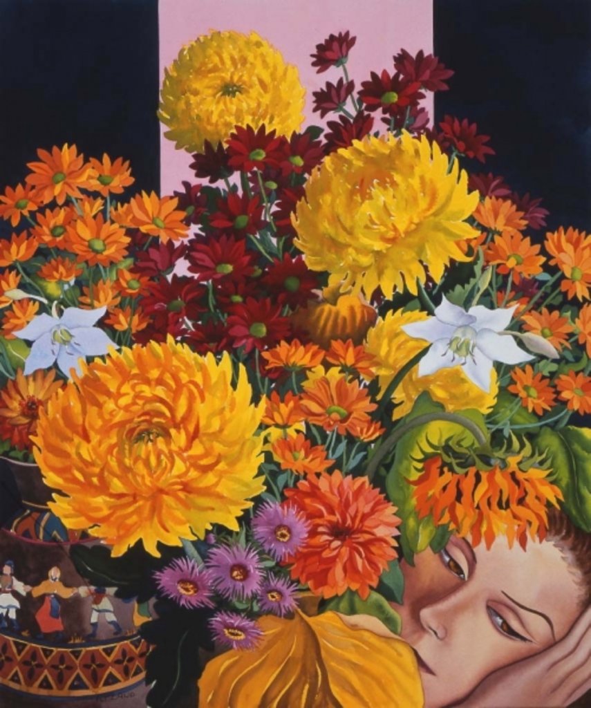 Detail of Painting in October, 2005 by Christopher Ryland