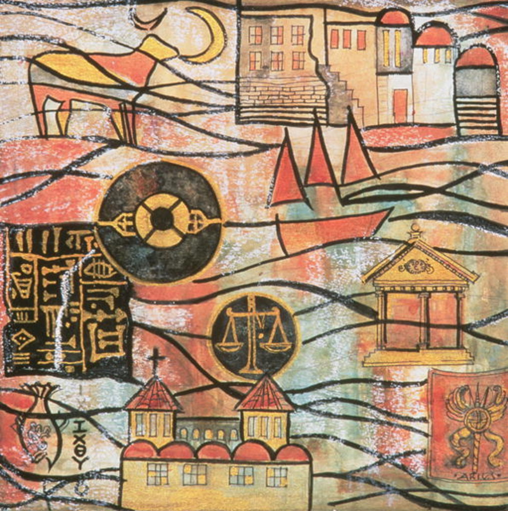 Detail of The Great Years II by Sabira Manek