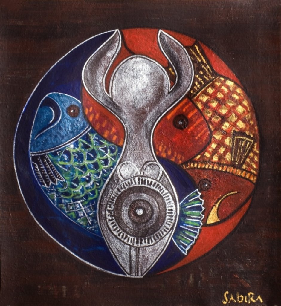 Detail of Virgo-Pisces, 2009 by Sabira Manek