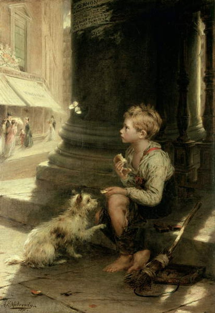 Detail of A Share of the Crust, 1871 by Augustus Edward Mulready