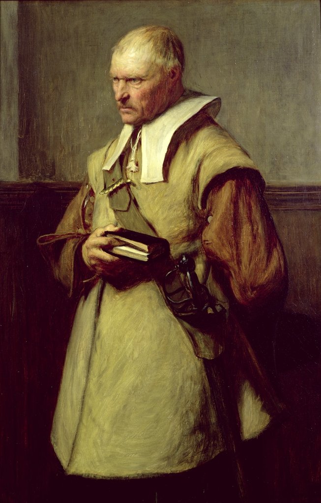 Detail of Puritan, 1870 by John Pettie