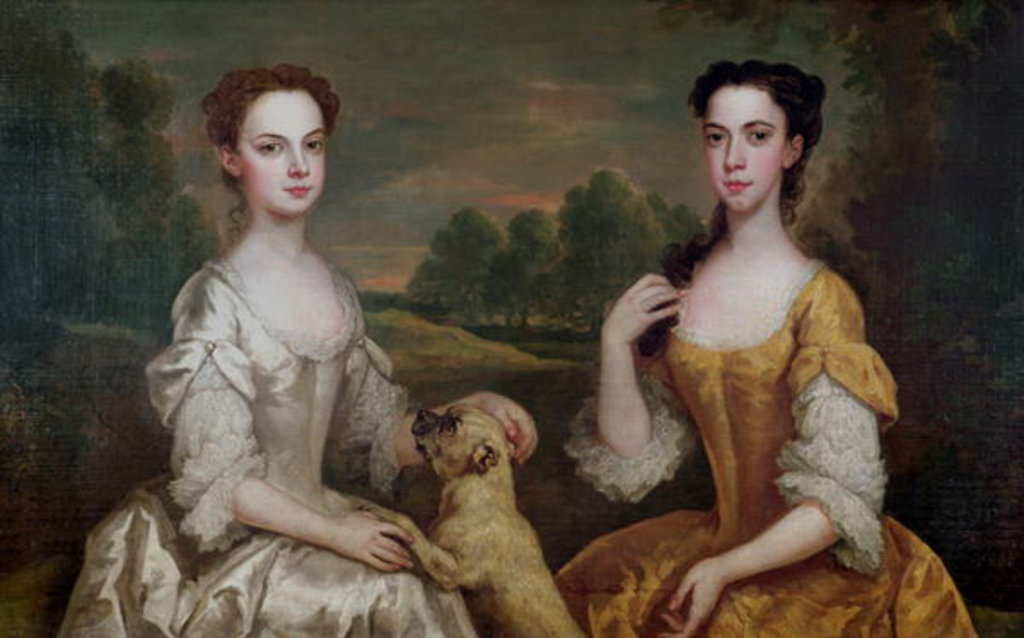 Detail of Ann and Mary Tonson, 1734 by Peter Vanderbank