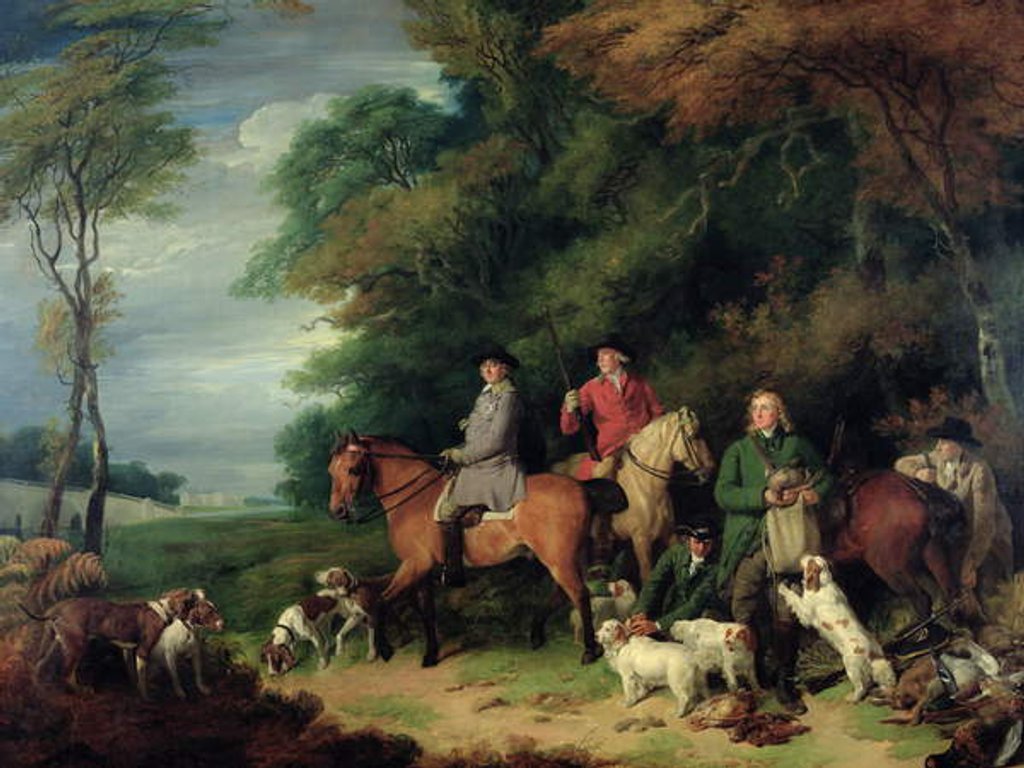 Detail of Return from the Shoot, 1788 by Francis Wheatley