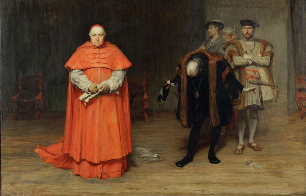 Detail of The Disgrace of Cardinal Wolsey, 1869 by John Pettie
