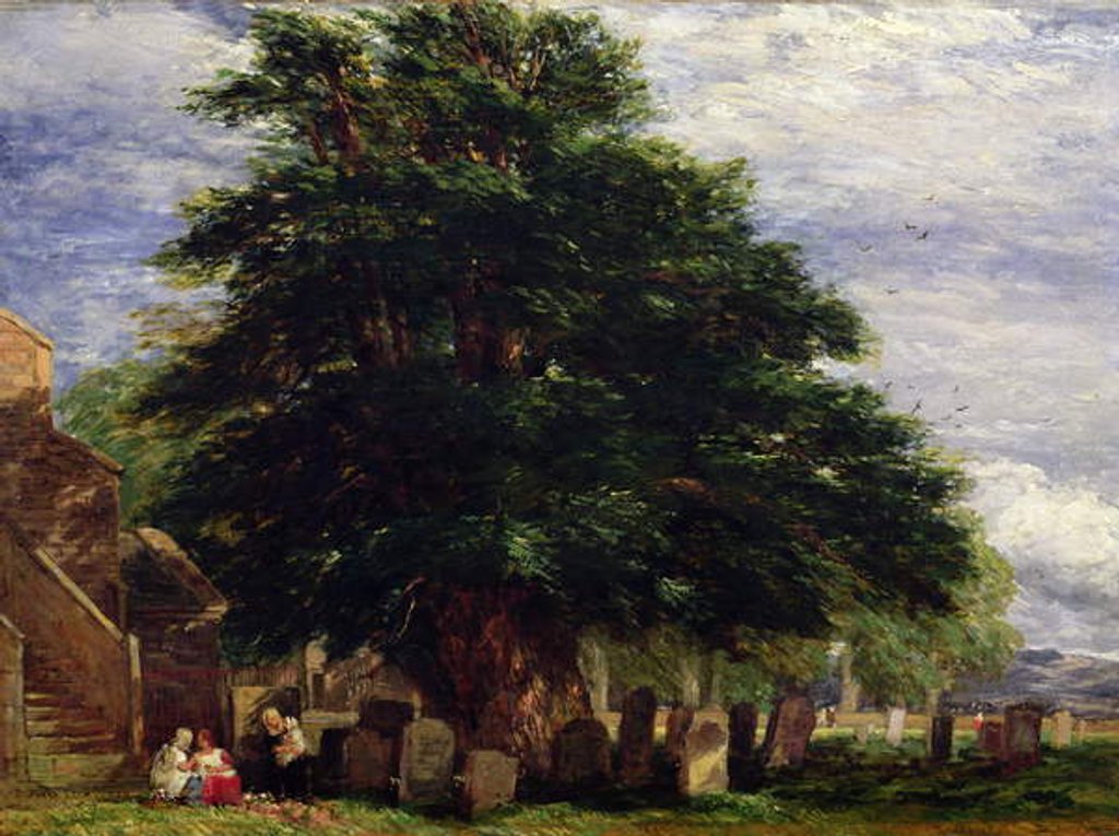 Detail of Darley Churchyard, 1850 by David Cox