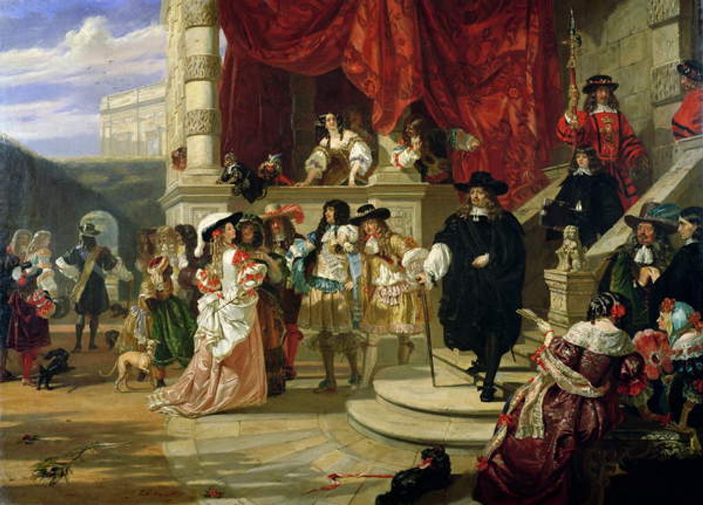 Detail of The Fall of Clarendon, 1861 by Edward Matthew Ward