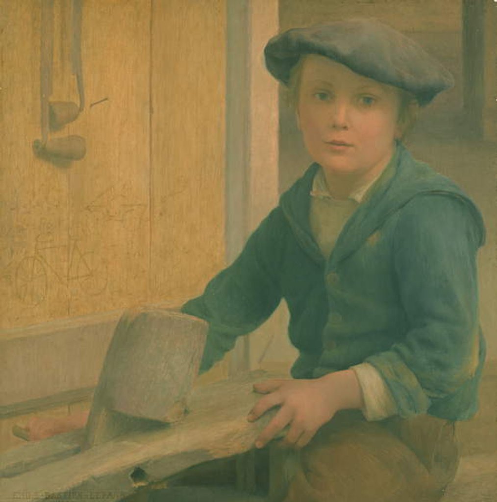 Detail of The Young Craftsman 1901 by Emile Bastien-Lepage