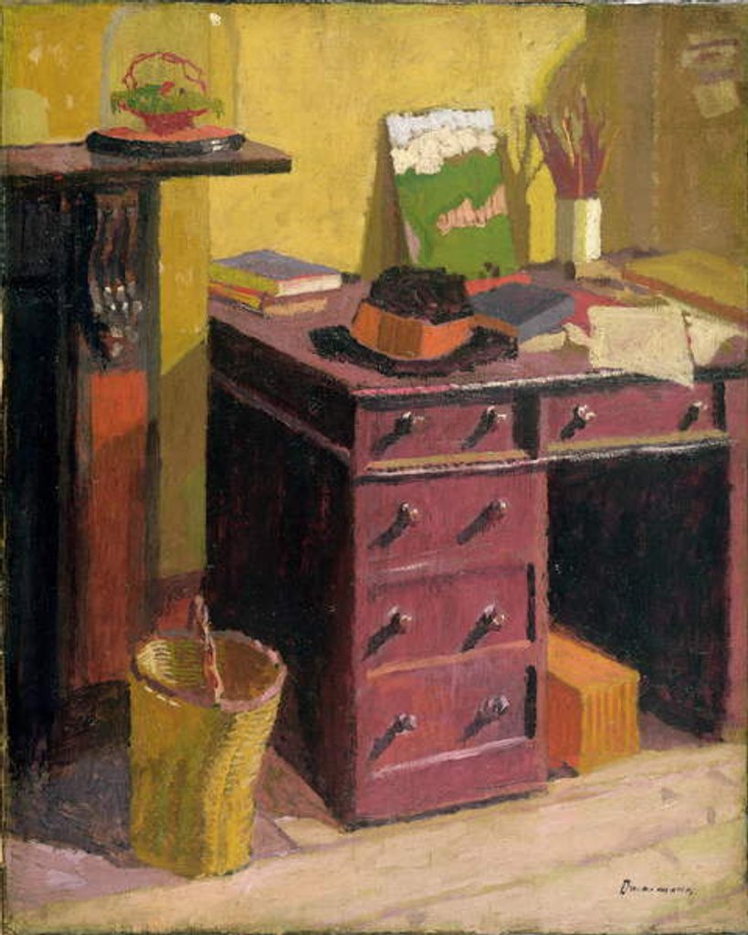 Detail of The Artist's Desk, c.1915 by Malcolm Drummond