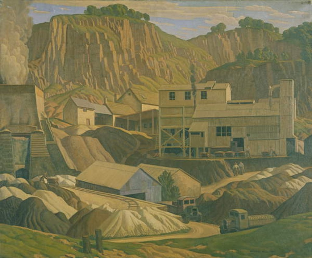 Detail of Derbyshire Quarry, 1937 by Walter Bell
