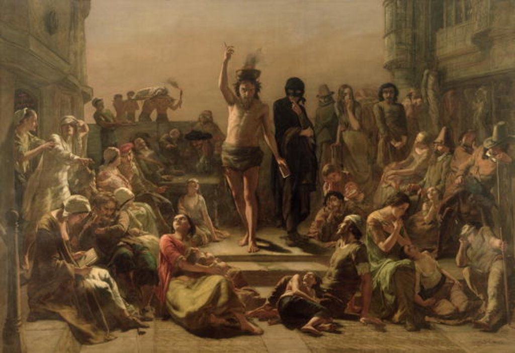 Detail of Solomon Eagle, 1843 by Paul Falconer Poole