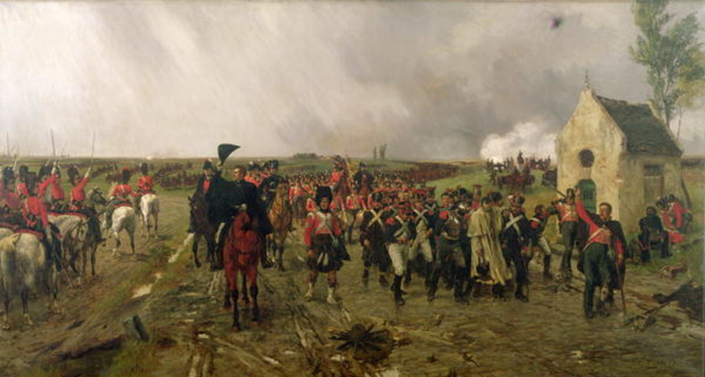 Detail of Wellington's March from Quatre Bras to Waterloo, c.1878 by Ernest Crofts