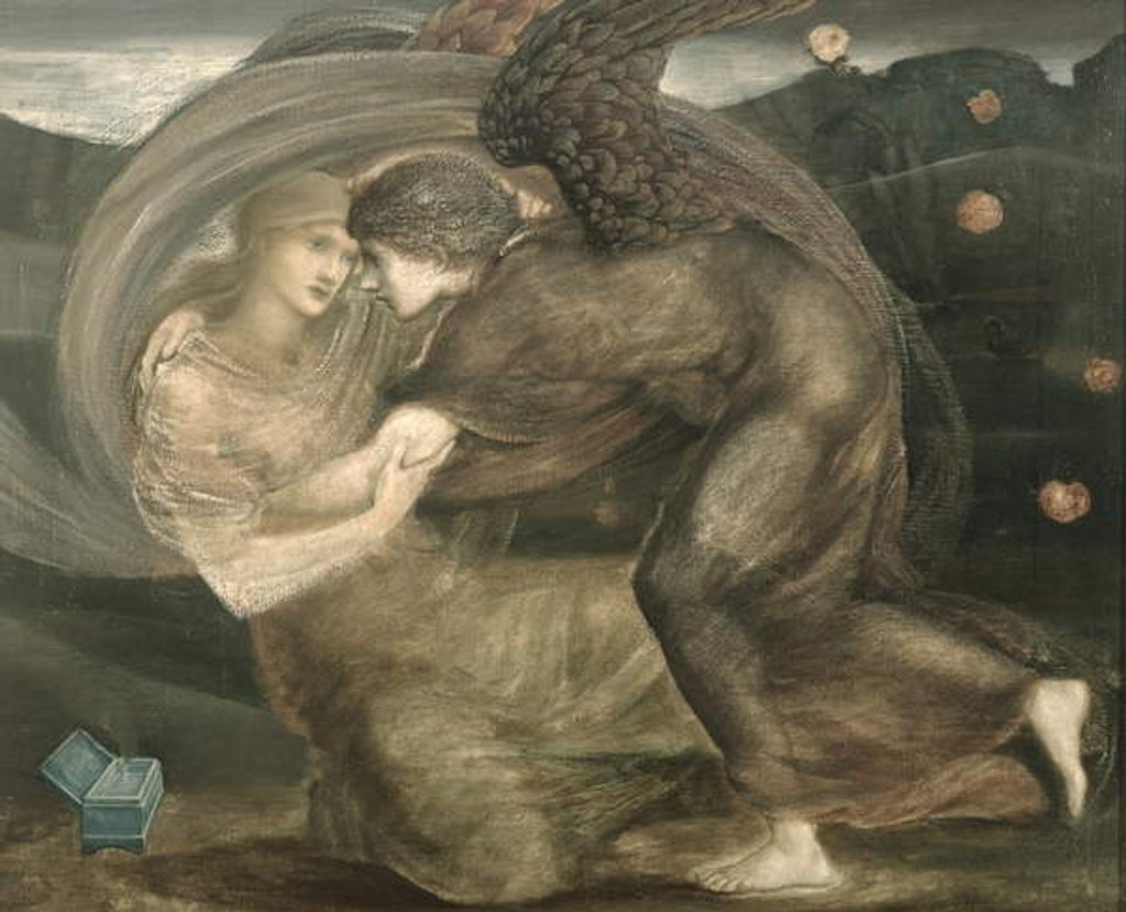 Detail of Cupid Delivering Psyche, 1870 by Edward Coley Burne-Jones