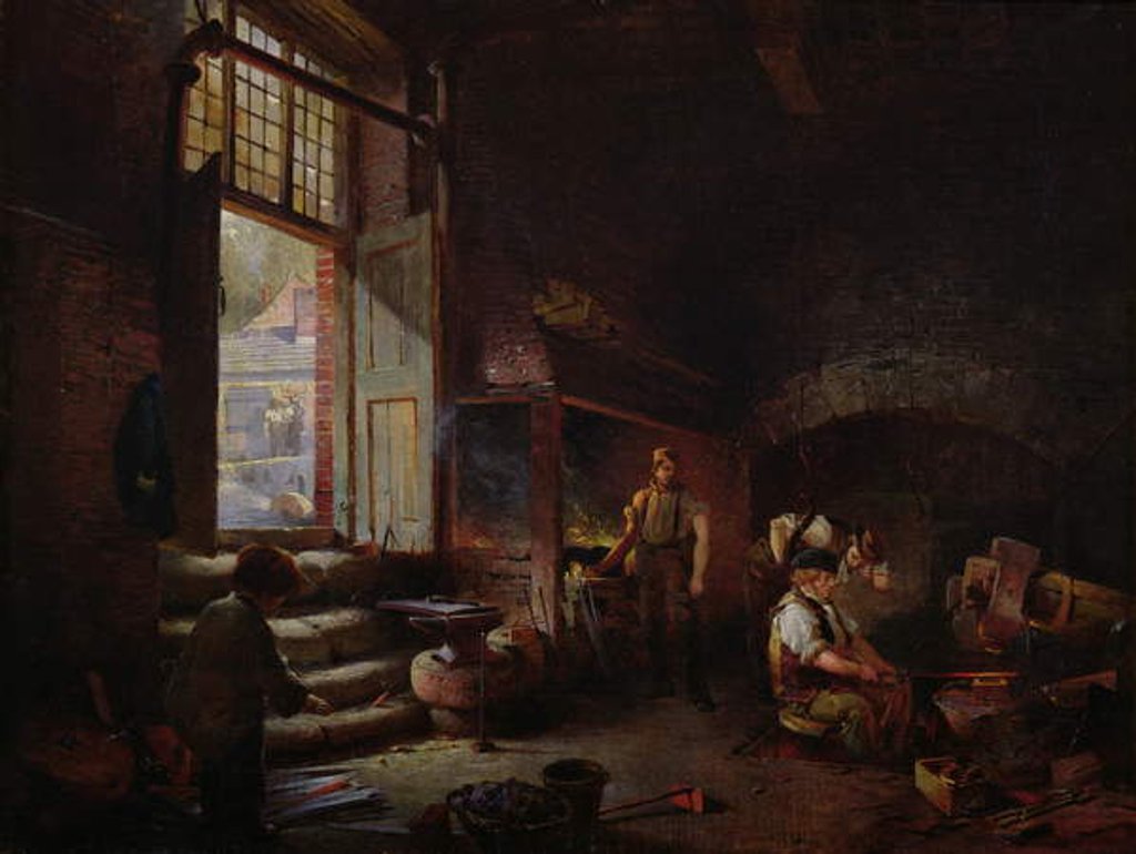 Detail of Sheffield Scythe Tilters by Godfrey Sykes