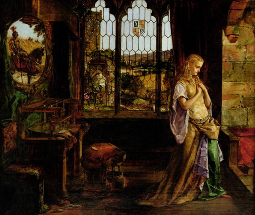 Detail of The Lady of Shalott, 1858 by William Maw Egley