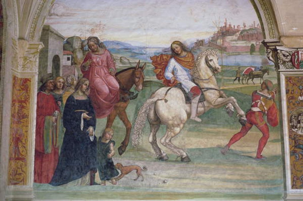 Detail of The Life of St. Benedict by L. & Sodoma G. (1477-1549) Signorelli