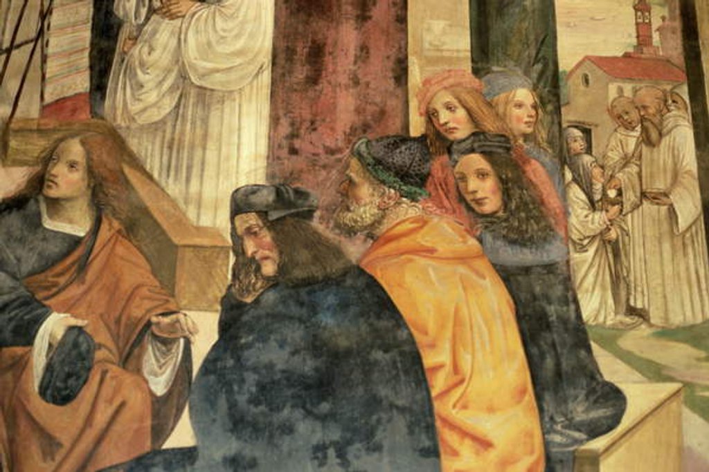 Detail of The Life of St. Benedict by L. & Sodoma G. Signorelli