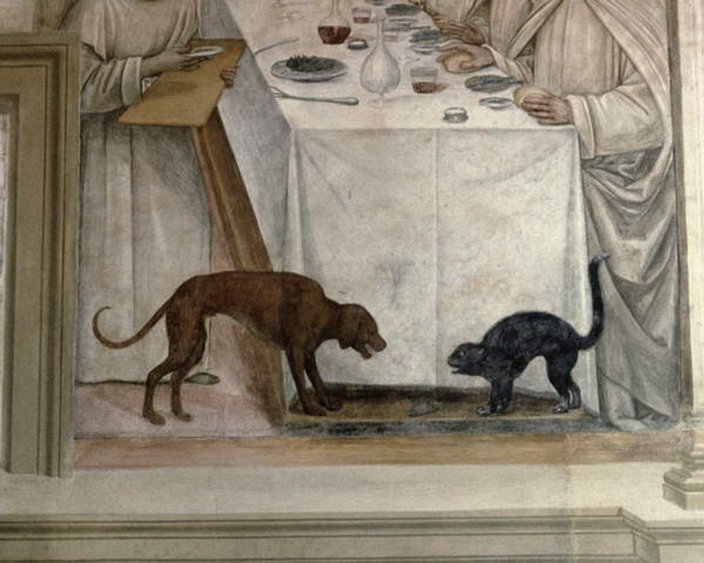 Detail of The Life of St. Benedict by L. & Sodoma G. Signorelli